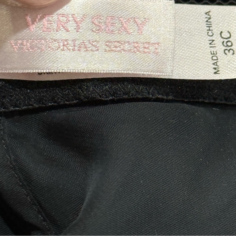 Like New Victoria's Secret Black Sheer Babydoll 36C - Picture 11 of 13